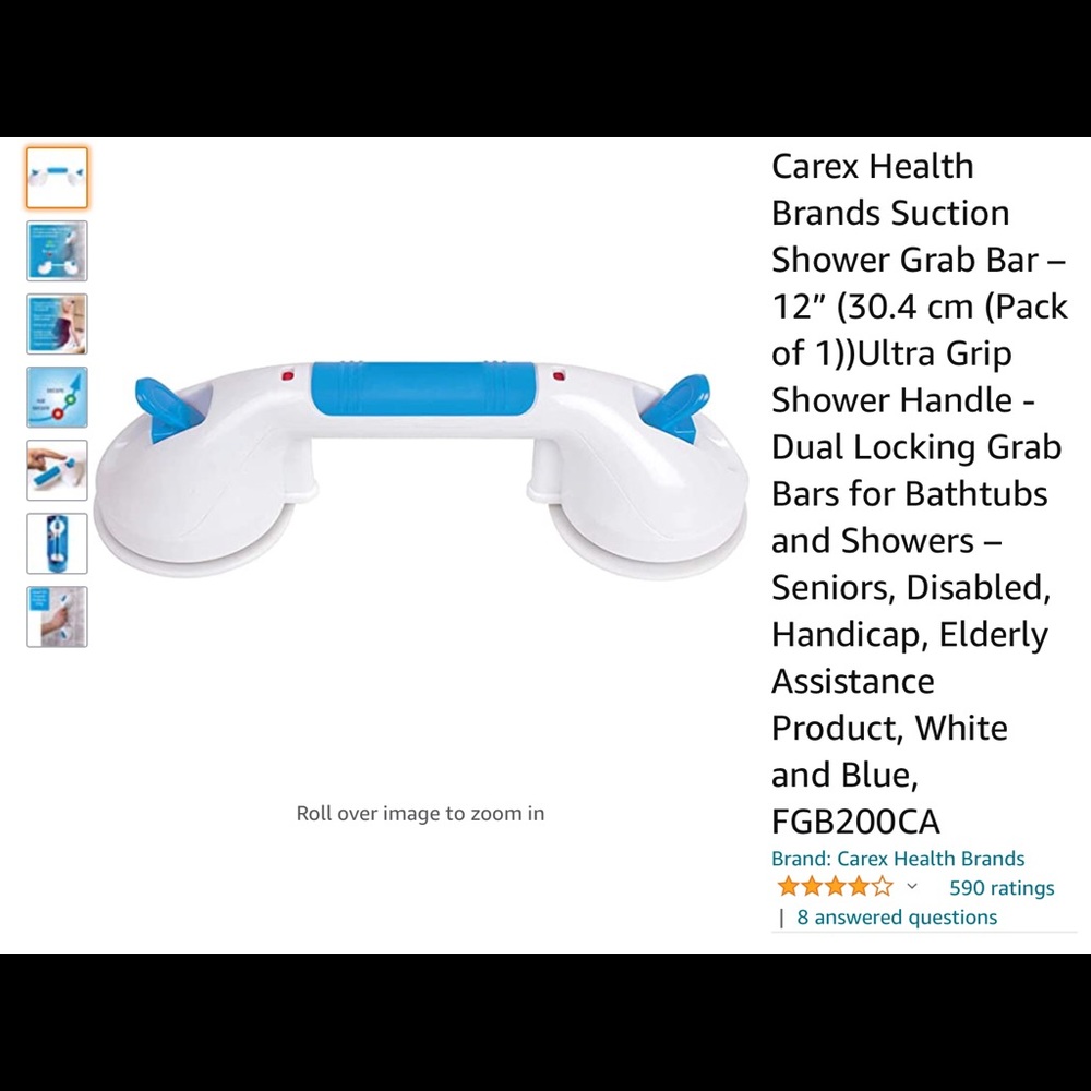 Grab bar for shower
